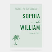 Elegant Green Palm Tree (Recto)