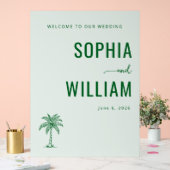 Elegant Green Palm Tree (Mariage)