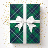 Elegant Green Plaid Pattern Cadeaupapier