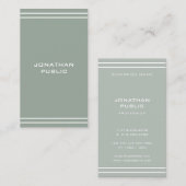 Elegant Green Professional Modern Simple Sjabloon Visitekaartje (Voorkant / Achterkant)