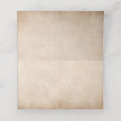 Elegant Green Roos Gold Parchment Folched Table (Binnenkant ongevouwen)