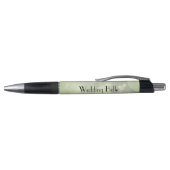 Elegant Green Sparkle personalized Weddenschap Bel Pen (Bovenkant)