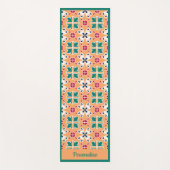 Elegant Green Tegel Pattern Zen Yoga Namaste Yogamat