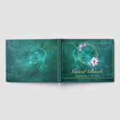 Elegant Green Wedding Poster Gastenboek (Volledig)