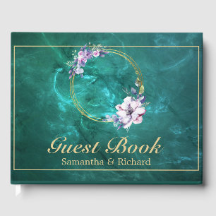 Elegant Green Wedding Poster Gastenboek