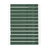 Elegant Green+White Stars Wraparound Address Label (Vel)