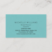 Elegant Greenery Abstract Leaf Visitekaartje (Achterkant)