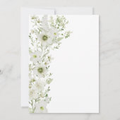 Elegant Greenery Baby shower Kaart (Achterkant)