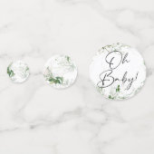 Elegant Greenery Baby shower Table Confetti (Voorkanten)
