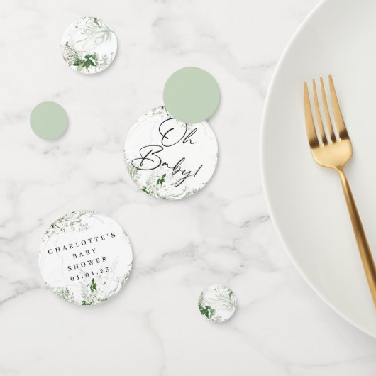 Elegant Greenery Baby shower Table Confetti (Groep)