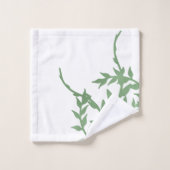 Elegant Greenery Bad Handdoek (Wasdoekje)