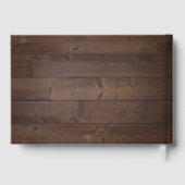 Elegant greenery barn county rustic bruiloft gastenboek (Achterkant)