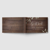 Elegant greenery barn county rustic bruiloft gastenboek (Volledig)
