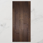 Elegant greenery barn county rustic bruiloft menu (Achterkant)