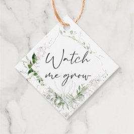Elegant Greenery Bekijk me Baby shower Label kweke