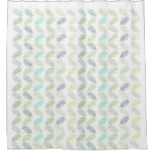 Elegant Greenery Botanical Tropical Leaves Pattern Douchegordijn (Voorkant)