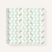 Elegant Greenery Botanical Tropical Leaves Pattern Notitieboek (Voorkant)