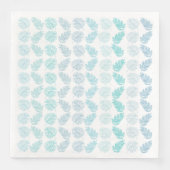 Elegant Greenery Botanical Tropical Leaves Pattern Servet (Voorkant)