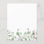 Elegant Greenery Budget Wedding Uitnodiging (Achterkant)