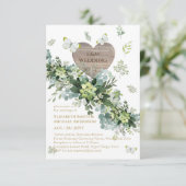 Elegant Greenery Butterflies Sage Foliage Wedding (Staand voorkant)