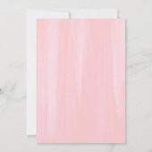 Elegant Greenery en Pink Flowers Wedding Kaart (Achterkant)