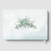 Elegant Greenery Eucalyptus Gold Geometric Wedding Gastenboek (Achterkant)