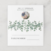 Elegant Greenery Eucalyptus Leaves Wedding (Buitenkant ongevouwen)