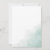 Elegant Greenery Eucalyptus Leaves Wedding Kaart (Achterkant)