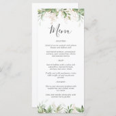 Elegant Greenery Eucalyptus Wedding Menu (Voorkant / Achterkant)