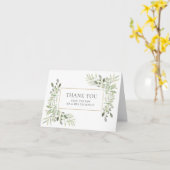 Elegant Greenery Foliage Weddenschap Hartelijk dan Kaart (Gele Bloem)