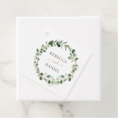 Elegant Greenery Geometric Lijst Personalized Bedankjes Labels (In situ)