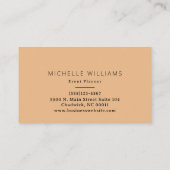 Elegant Greenery Gold Blauwgroen Leaf Visitekaartje (Achterkant)