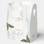 Elegant Greenery Gold Waterverf Vrijgezellenfeest Bedankdoosjes (Geopend)