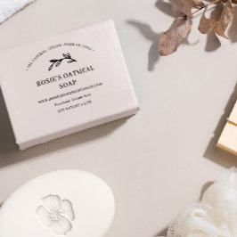 Elegant Greenery Handmade Beauty Skincare Product Rubberstempel