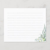 Elegant Greenery laat Vrijgezellenfeest Recipe Kaa (Achterkant)