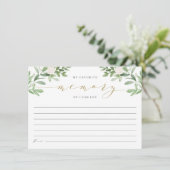 Elegant Greenery Mijn favoriete herinnering aan de (Staand voorkant)