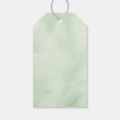 Elegant Greenery Modern Script Dank u wel Cadeaulabel (Achterkant)