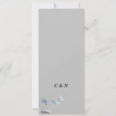 Elegant Greenery Simple Wedding Menu Kaart (Achterkant)