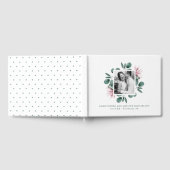 Elegant Greenery Waterverf Lijst Foto bruiloft Gastenboek (Volledig)