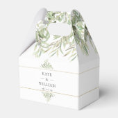 Elegant Greenery Wedding Bedankt Bedankdoosjes (Voorkant Zijde)