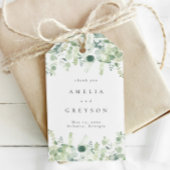 Elegant Greenery Wedding Bedankt Cadeaulabel