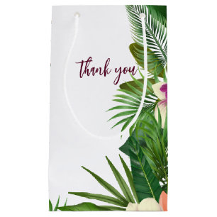 Elegant Greenery Wedding Favor Gift Bag Klein Cadeauzakje