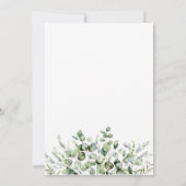Elegant Greenery Wedding Invitations Kaart (Achterkant)