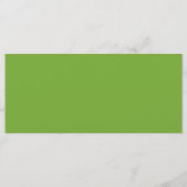 Elegant Greenery Wedding Menu Kaart - gepersonalis (Achterkant)