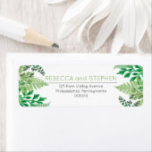 Elegant Greenery | Wild Ferns Wedding Etiket (Insitu)