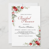 Elegant Greenery Winter Vrijgezellenfeest Flyer Kaart (Voorkant)