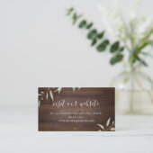 Elegant greenery wood website Plaats kaart Plaatskaartje (Staand voorkant)