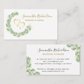 Elegant Greenery Wreath Eucalyptus Visitekaartje (Voorkant / Achterkant)
