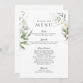Elegant Greens Lovely Wedding Menu (Voorkant / Achterkant)