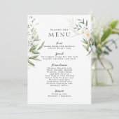 Elegant Greens Lovely Wedding Menu (Staand voorkant)